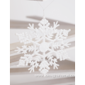 White Snowflake Plastic Christmas Decorative